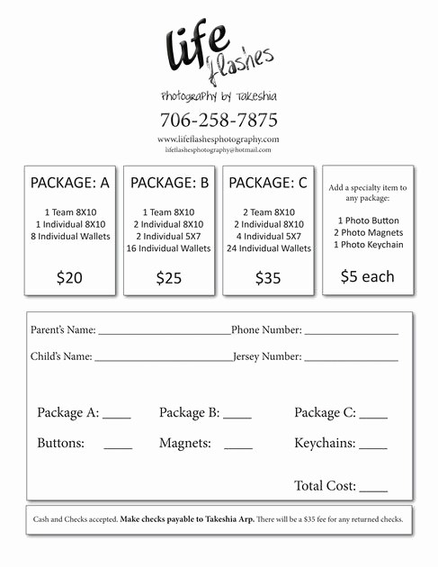 Photography order form Template Excel Elegant 25 Best Ideas About order form On Pinterest