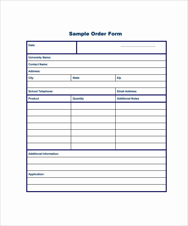 Photography order form Template Excel Unique 23 order form Templates – Pdf Word Excel