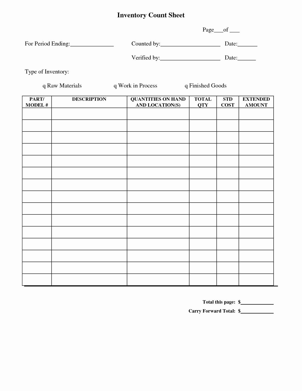 Physical Inventory Count Sheet Template Fresh Best S Of Sample Inventory Spreadsheet Sample