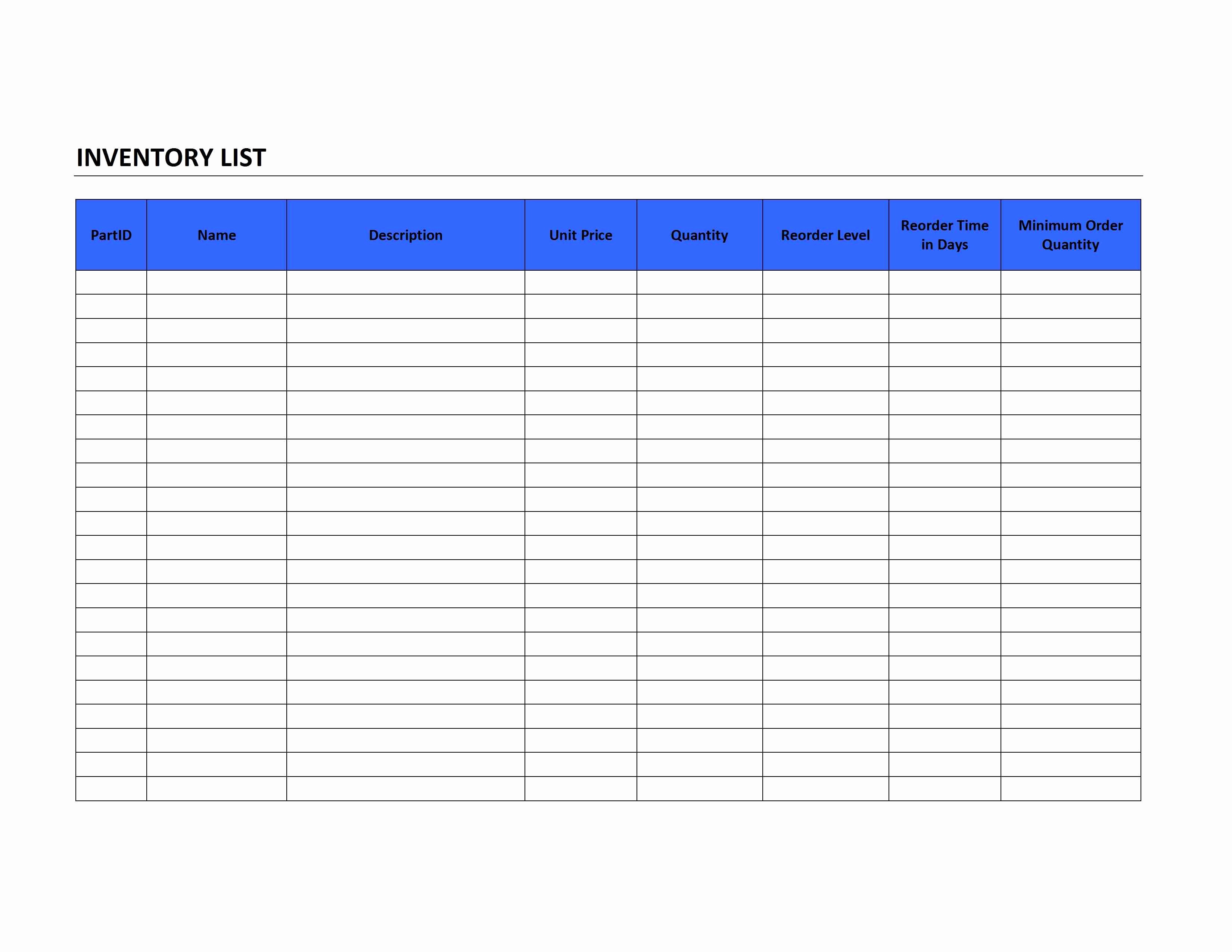 Physical Inventory Count Sheet Templates Lovely Physical Inventory Count Sheet Template