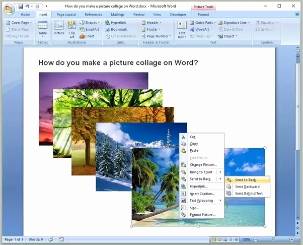 Picture Collage Template for Word Elegant Microsoft Word Collage Template Psd Storyboard Collage