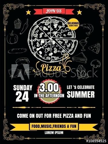 Pizza Party Flyer Template Free Inspirational Pizza Party Flyer Template Pizza Party Flyer Awesome Pizza