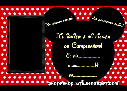 Plantillas De Cumpleaños Para Editar Lovely Invitaciones De Cumpleaños Mickey &amp; Minnie Plantillas