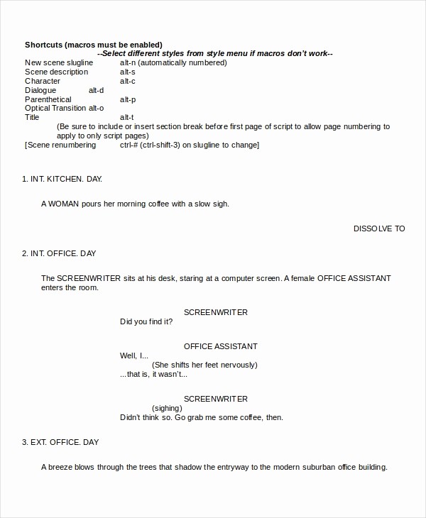 Play Script format In Word Lovely Script Template 12 Free Word Documents Download