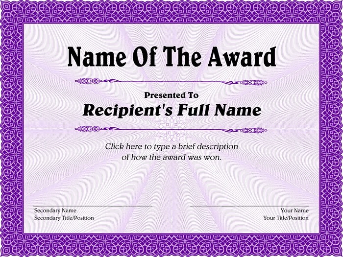 Player Of the Game Certificate Beautiful 30 Free Printable Certificate Templates to Download