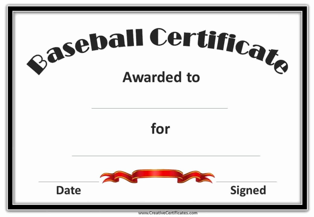 Player Of the Game Certificate Lovely Free Editable Baseball Certificates Customize Line