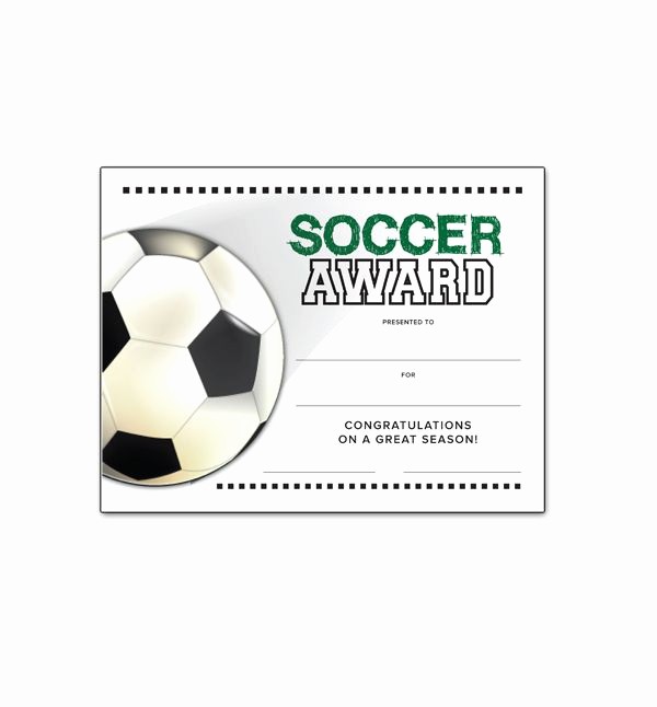 Player Of the Game Certificates Beautiful soccer End Of Season Award Certificate Free