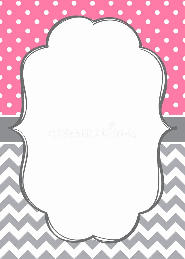 Polka Dot Template for Word Awesome Invitation Card Template Stock Vector Illustration Of