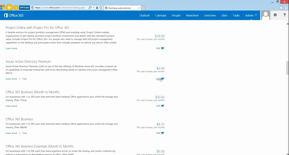 Portal-office-com New How to Purchase Azure Active Directory Premium Existing