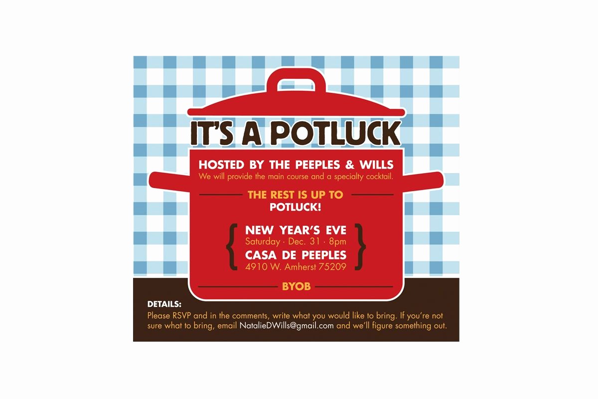 Potluck Invitation Template Free Printable Inspirational Potluck Invitation Template Free 2016