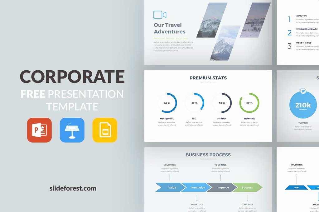 Powerpoint Presentation Slides Free Download Luxury Corporate Free Presentation Template Presentations
