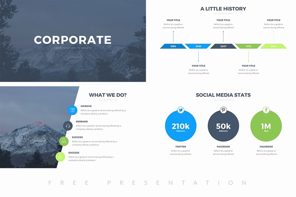 Ppt Templates for Business Presentation Inspirational Corporate Free Presentation Template Presentations