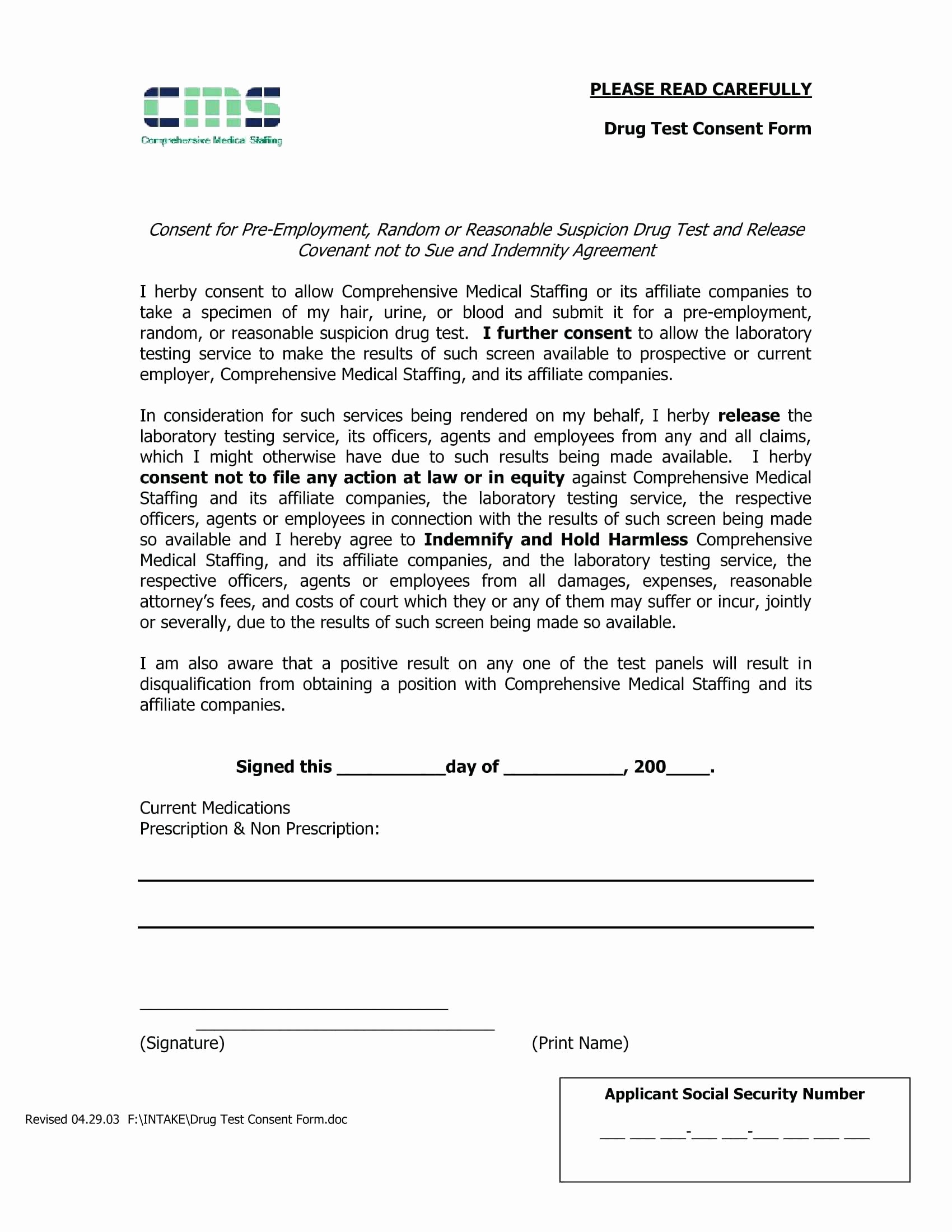 Pre Employment Physical form Template New Template Pre Employment form Template