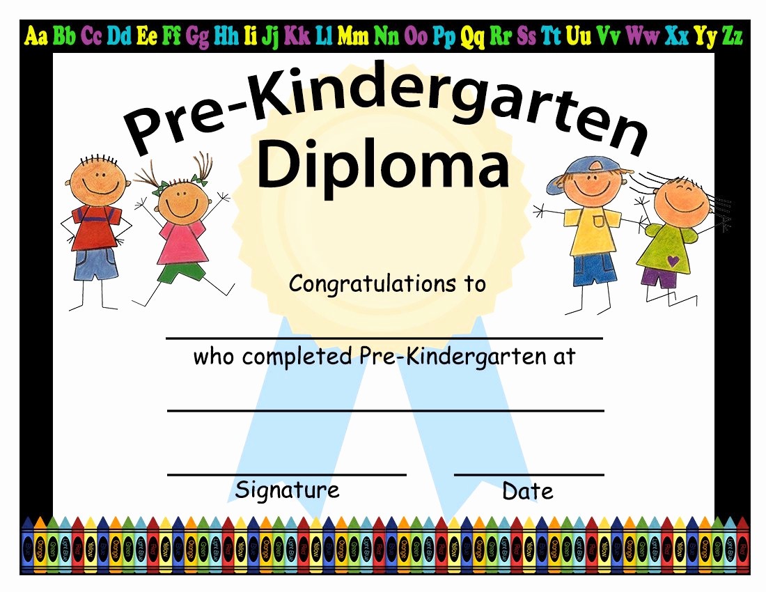 50 Preschool Diplomas Templates Printable Free