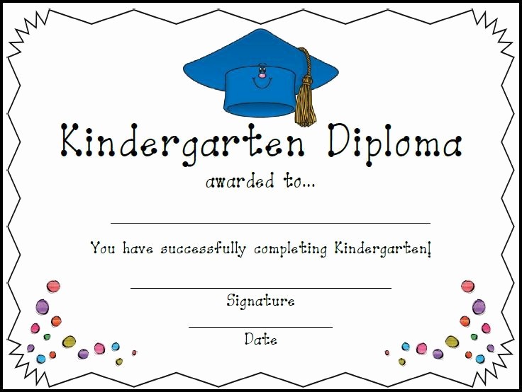 Preschool Diplomas Templates Printable Free Unique Homeschool Certificates