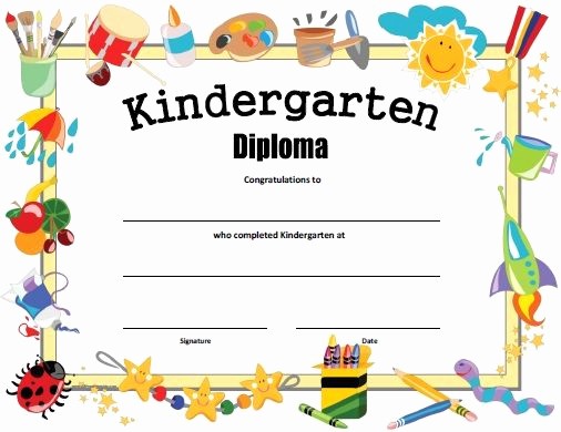 Preschool Graduation Certificate Free Printable Luxury Free Printable Kindergarten Diploma