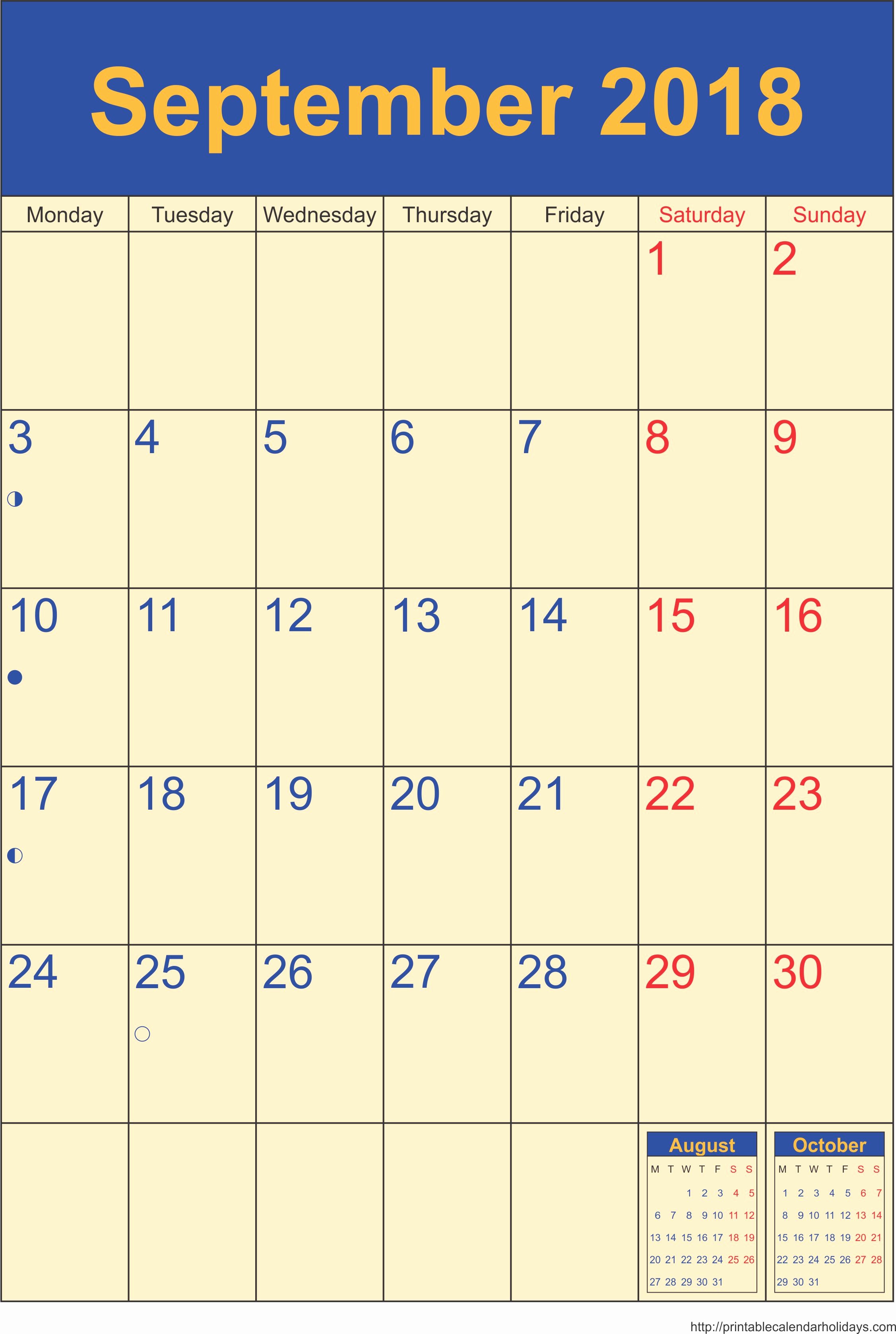 monthly calendars