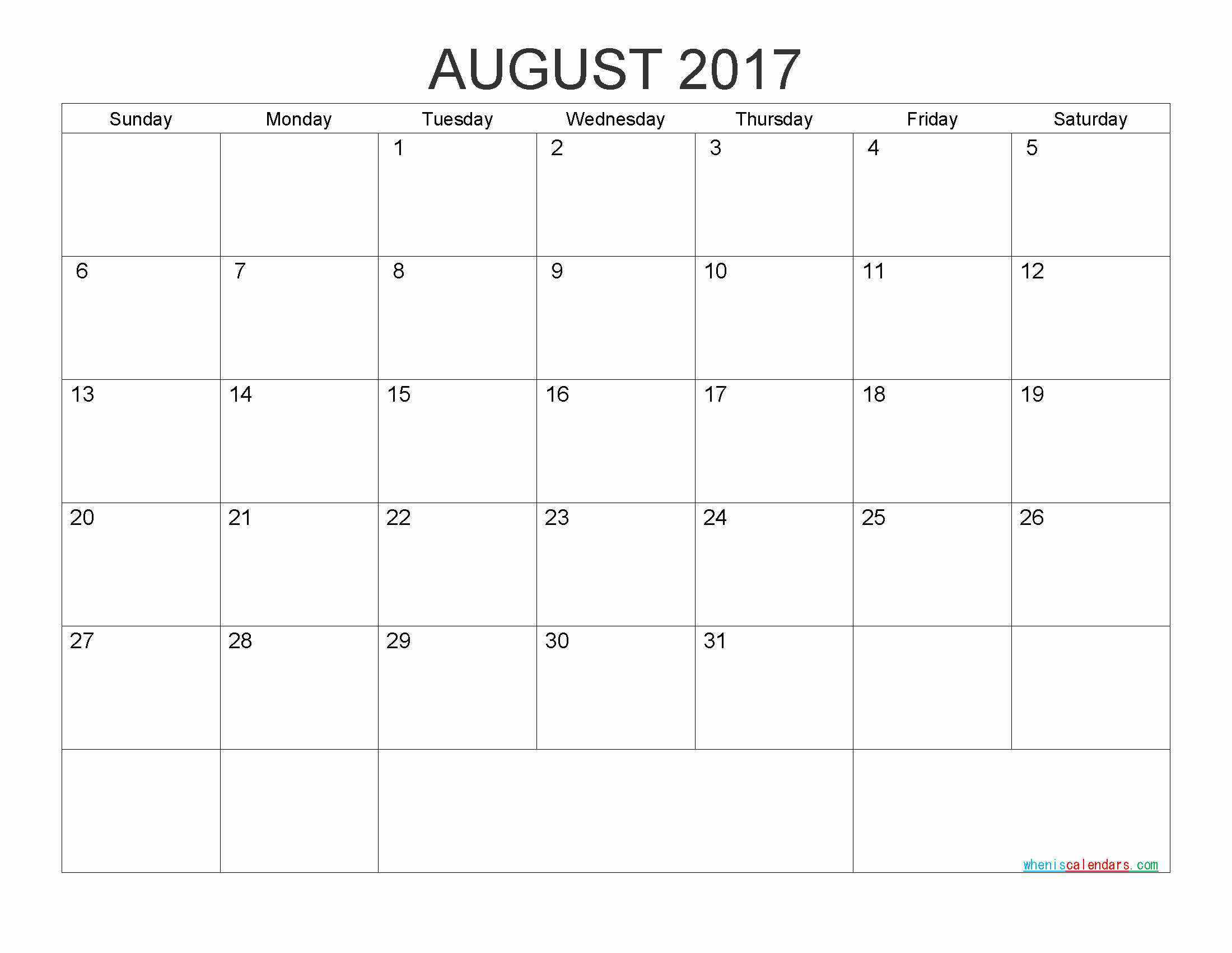 Printable 2017 Monthly Calendar Template Elegant Free Printable Calendar 2017 Monthly Calendar by Pdf