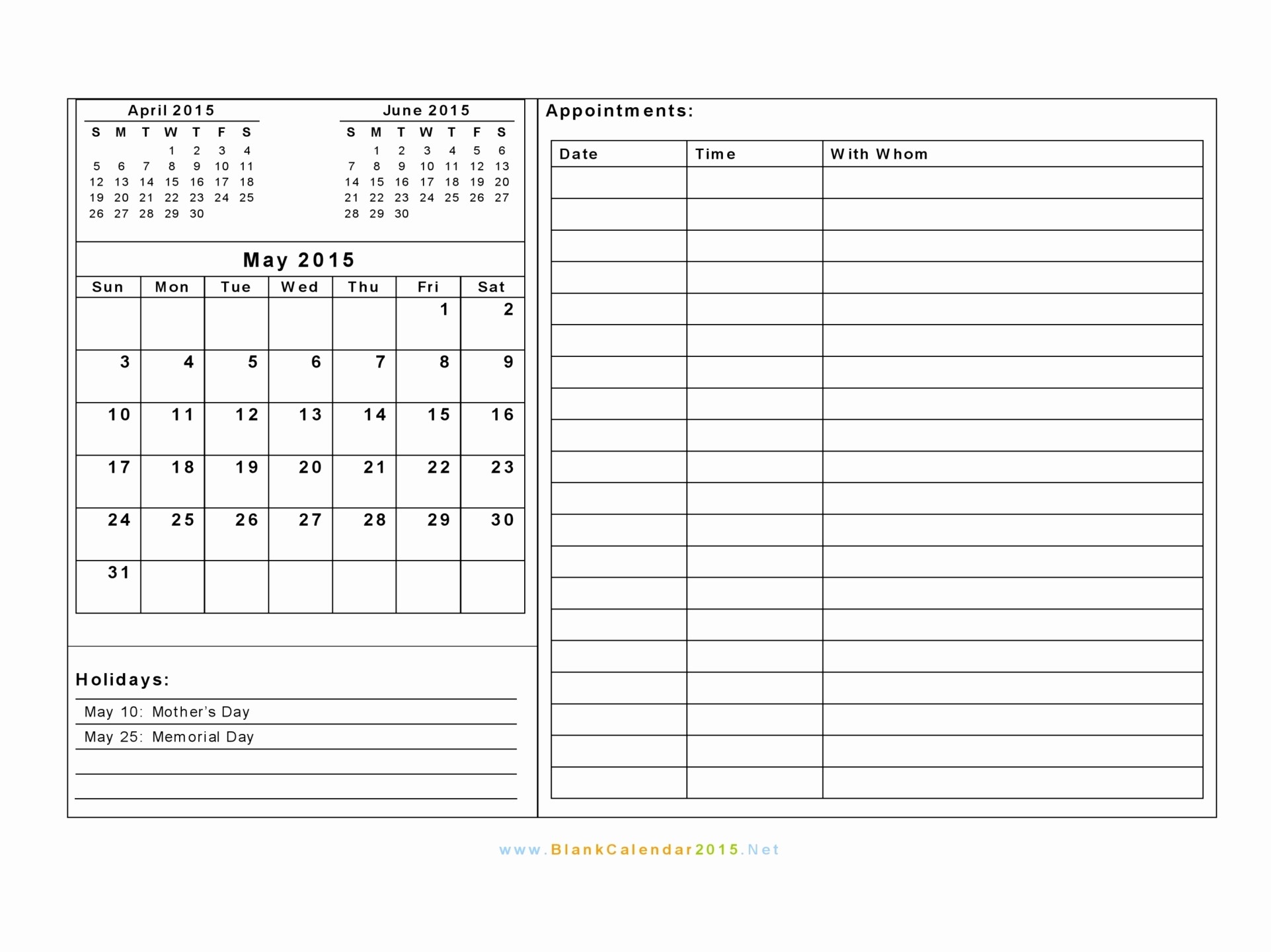 Printable 3 Month Calendar 2015 Unique 8 Best Of Free Printable Hourly Calendar 2015