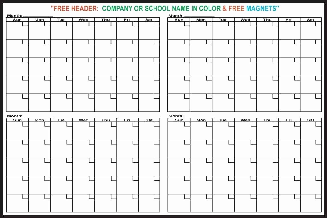 Printable 3 Month Calendar 2017 Lovely Printable Blank Three Month Calendar Template