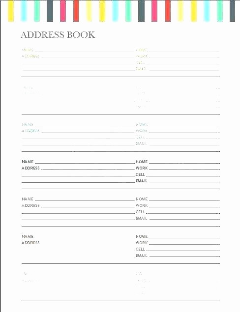 Printable Address Book Template Word Inspirational Directory Template Business Phone Directory Template