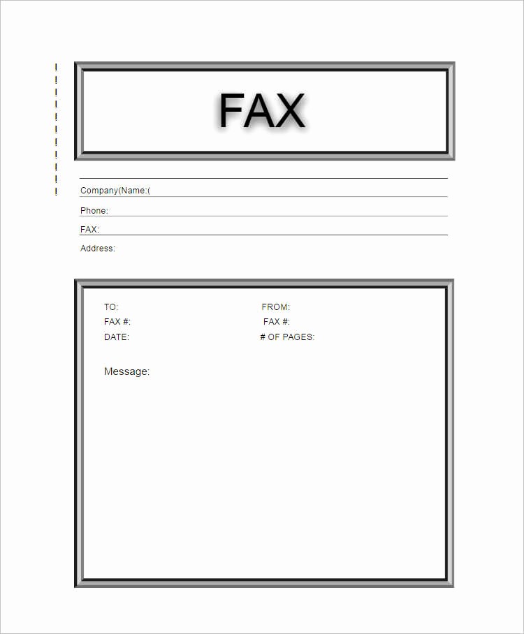 Printable Basic Fax Cover Sheet Beautiful 26 Fax Cover Sheet Templates Free Word Pdf formats