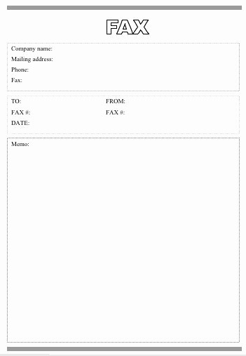 Printable Basic Fax Cover Sheet Best Of This Printable Fax Cover Sheet is Very Basic with the