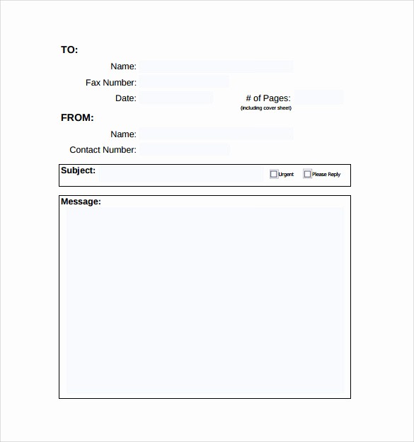 Printable Blank Fax Cover Sheet New 11 Sample Fax Cover Sheet – Pdf Doc
