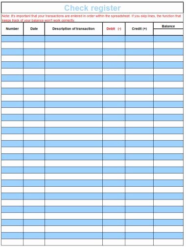 Printable Check Register Full Page Awesome 7 Best Of Free Printable Pdf Check Register Free