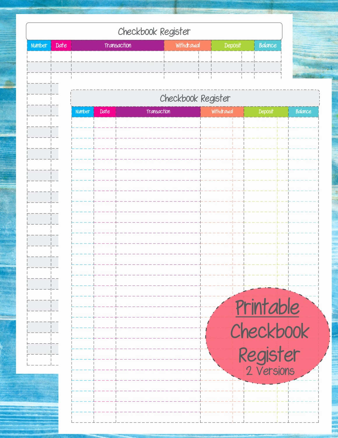 Printable Check Register Full Page New Search Results for “printable Checkbook Register Full Page