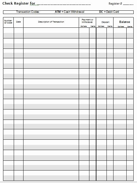 Printable Checking Account Balance Sheet Beautiful Pinterest