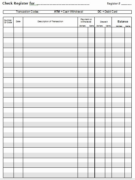 50 Printable Checking Account Balance Sheet