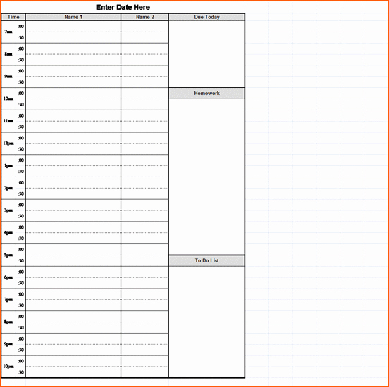 Printable Daily Calendar by Hour Best Of 8 Daily Hourly Schedule