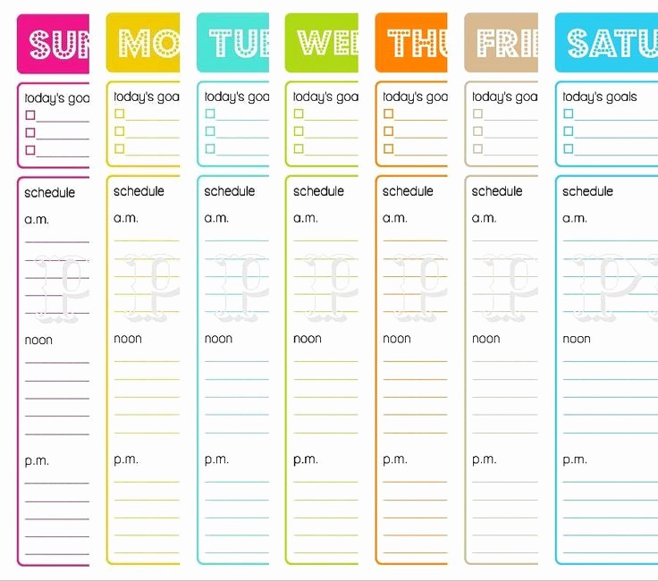 Printable Daily Calendar by Hour Elegant Printable Hourly Planner