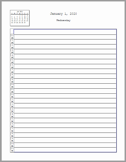 Printable Daily Calendar by Hour Lovely 24 Hour Daily Tracker Planner Free to Print Pdf
