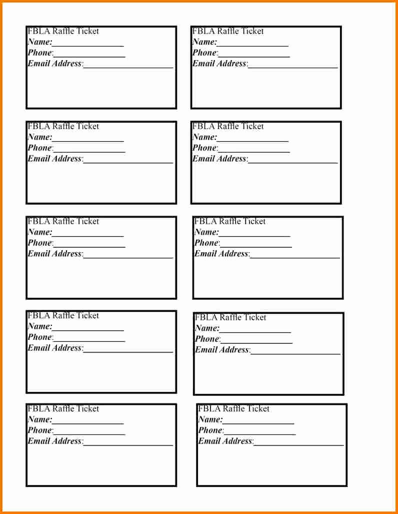 50 Printable Door Prize Drawing Slips