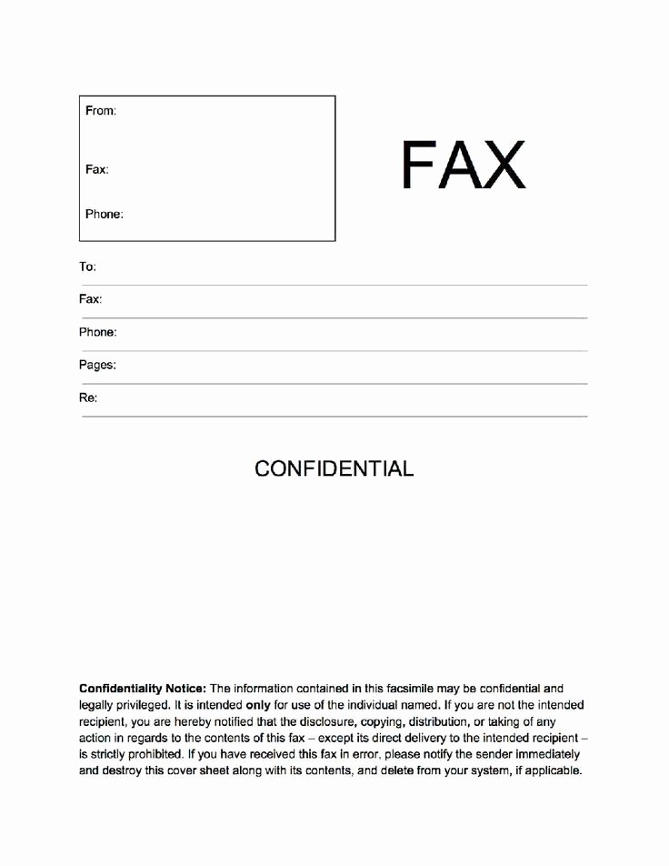 Printable Fax Cover Sheet Confidential Elegant Confidential Fax Cover Sheet