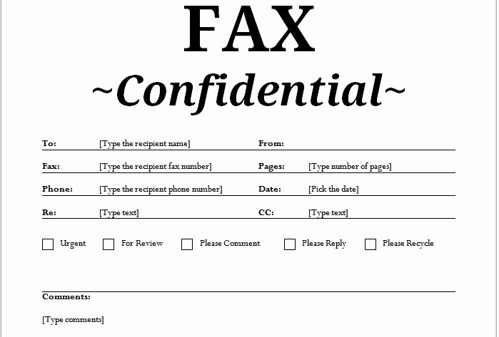 Printable Fax Cover Sheet Confidential Fresh 9 Best Of Printable Fax Cover Sheet Printable Fax