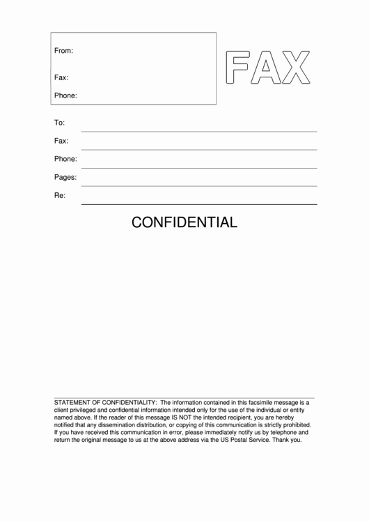 Printable Fax Cover Sheet Confidential New top 9 Confidential Fax Cover Sheets Free to In