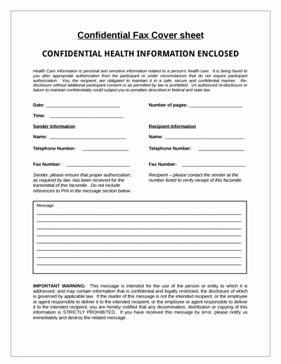 Printable Fax Cover Sheet Confidential Unique Confidential Fax Cover Sheet Template Download Create