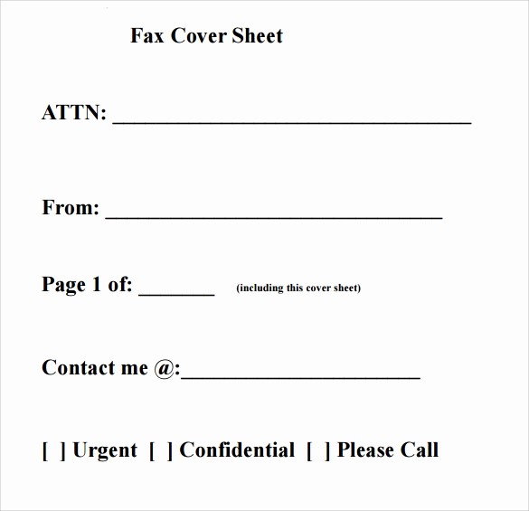 Printable Fax Cover Sheets Pdf Luxury 28 Fax Cover Sheet Templates