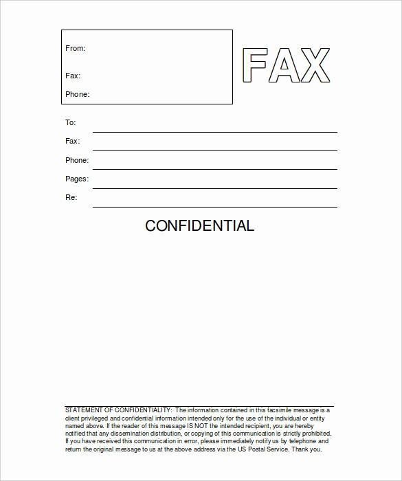 Printable Free Fax Cover Sheet Lovely 9 Printable Fax Cover Sheets Free Word Pdf Documents
