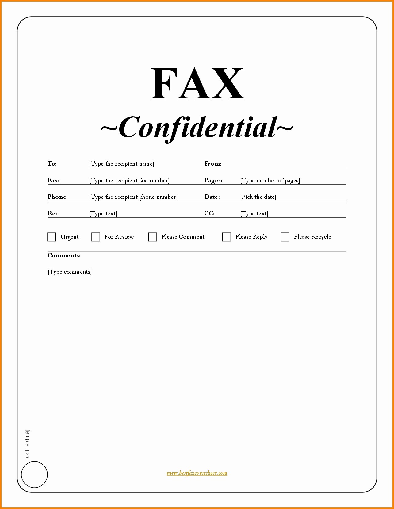 Printable Free Fax Cover Sheet Lovely Printable Fax Cover Sheet with Confidentiality Statement