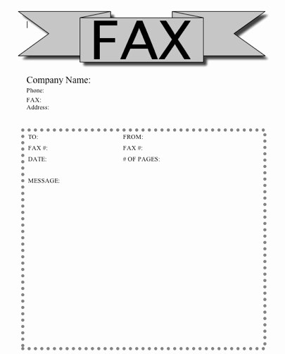 Printable Free Fax Cover Sheet New Printable Fax Cover Sheet Free Printable Pages