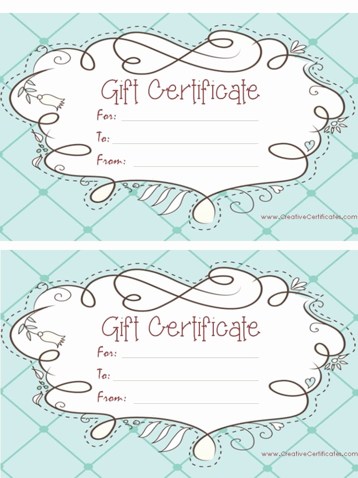 Printable Gift Certificates Online Free Fresh Free Printable Gift Certificate Templates Line