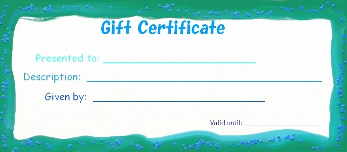 Printable Gift Certificates Online Free Lovely 28 Cool Printable Gift Certificates