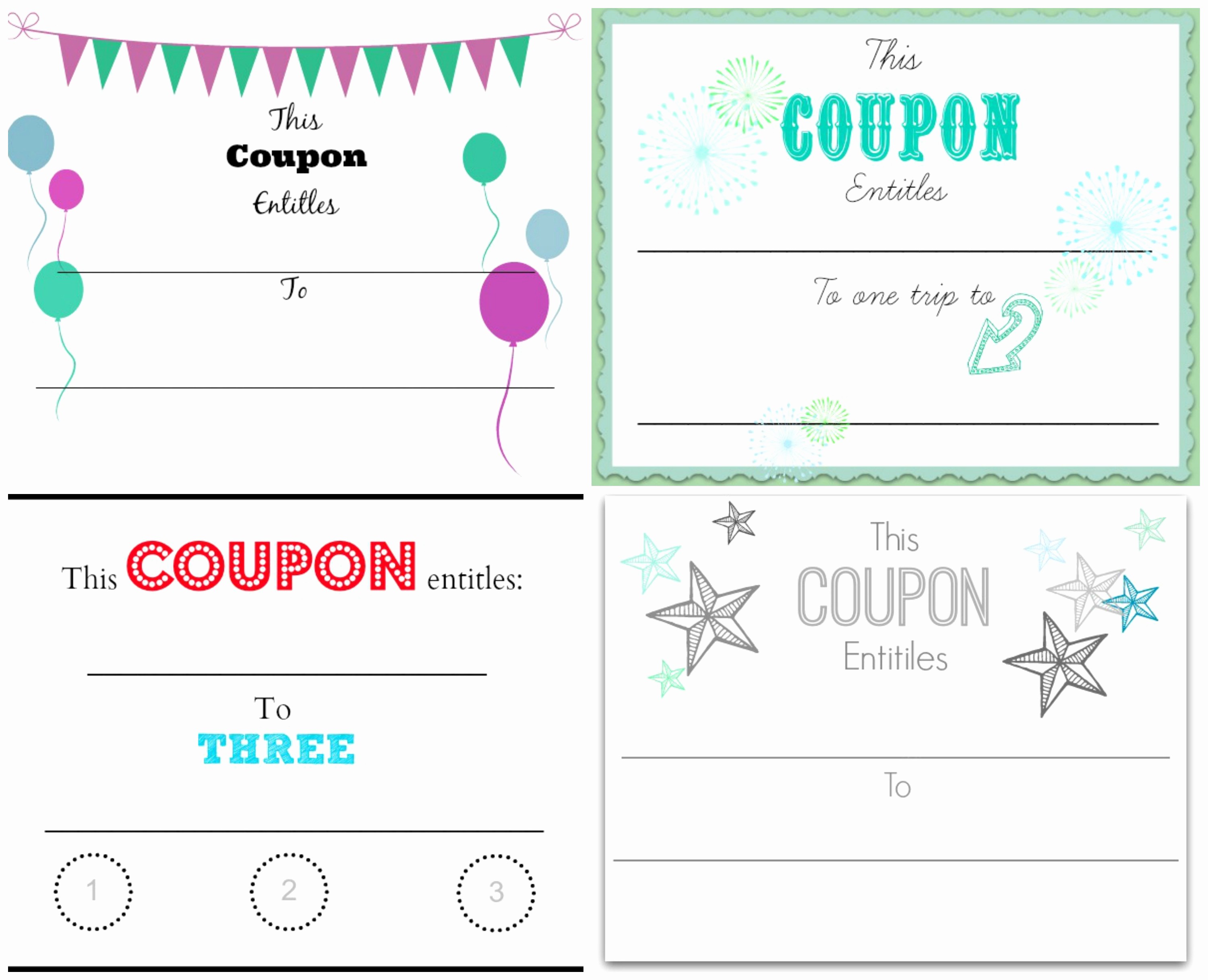 Printable Gift Coupon Templates Free Beautiful This Certificate Entitles You to Template