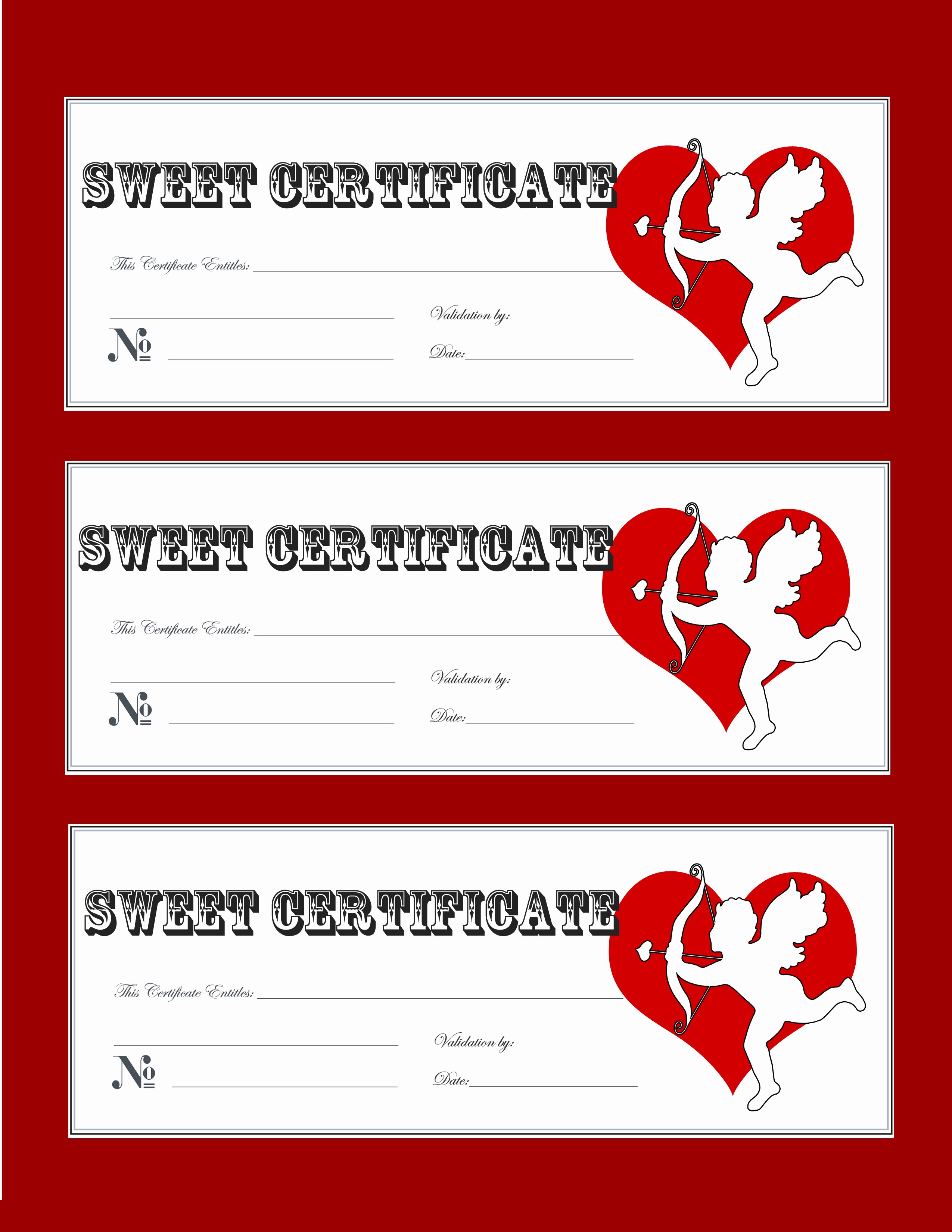 Printable Gift Coupon Templates Free Beautiful Valentine Gift Certificate Templates