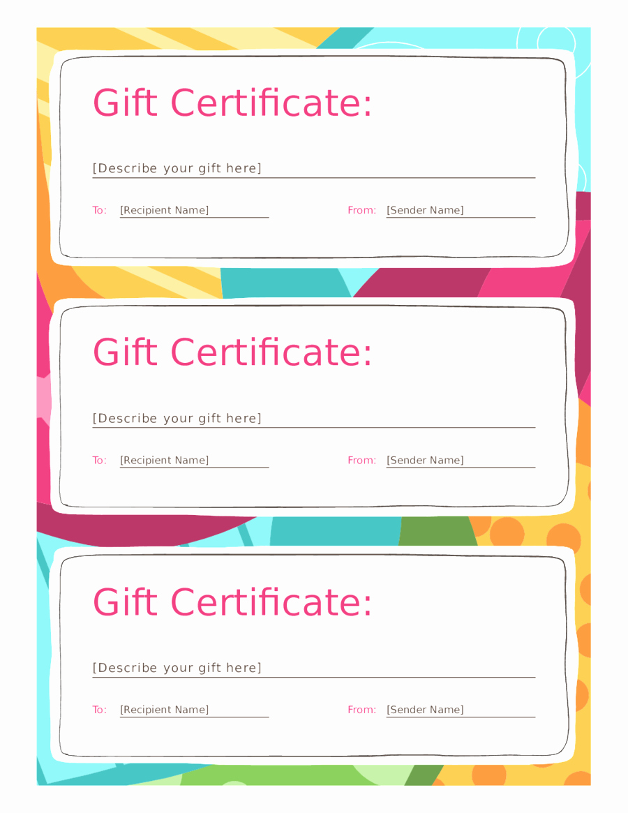 Printable Gift Coupon Templates Free Unique Blank Gift Certificate Template Mughals