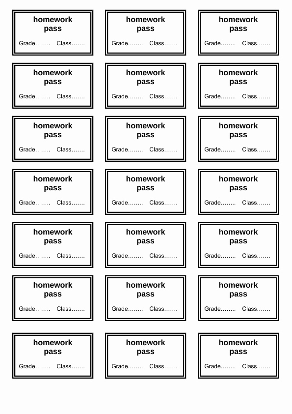 Printable Hall Passes for Students Elegant 102 Free Classroom Management and Discipline Worksheets